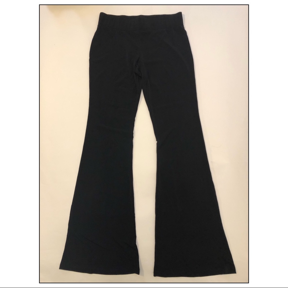 $30 A. BYER WOMENS BLACK BELL BOTTOM PANTS SIZE S.